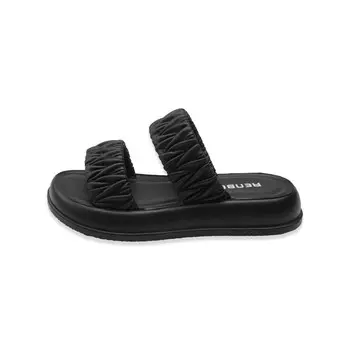 Шлепанцы женские черный Renben