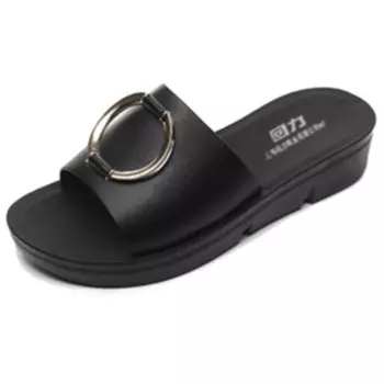 Шлепанцы женские черный Warrior