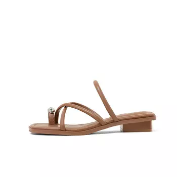 Шлепанцы женские Comely, коричневый