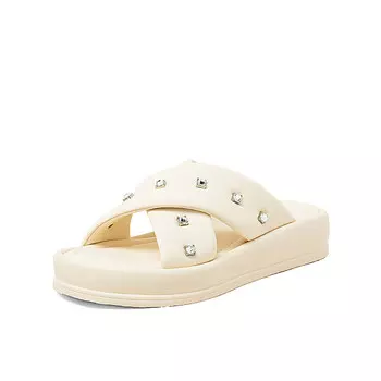 Шлепанцы женские Comely, серебряный