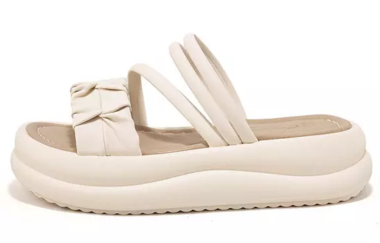 Шлепанцы женские Crocodile, бежевый