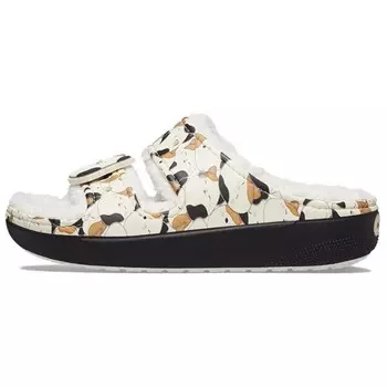 Шлепанцы женские Crocs, бежевый/коричневый/черный