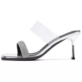 Шлепанцы женские Daphne, серебряный