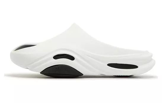 Шлепанцы женские Degree белый/черный обсидиановые 361°