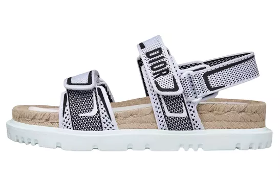 Женские сандалии DiorAct, черный/белый