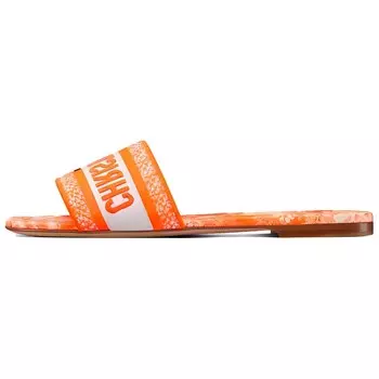 Шлепанцы женские Dior Dway, оранжевый