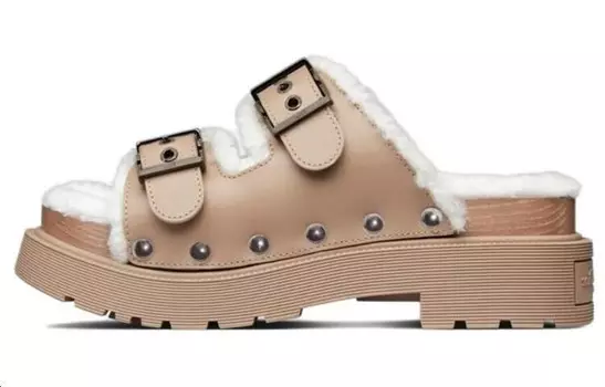 Шлепанцы женские Dior, светло-коричневый