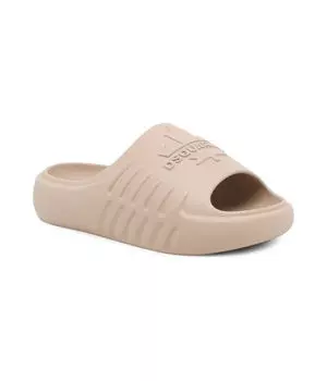 Шлепанцы женские Dsquared2 на толстой подошве, бежевый