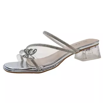 Шлепанцы женские Ewed, серебряный