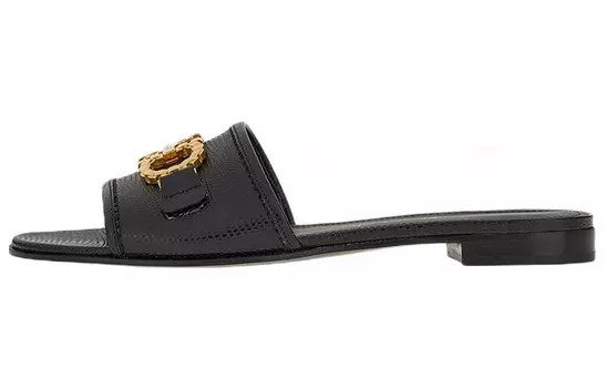 Шлепанцы женские Ferragamo Gancini, черный