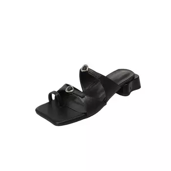 Шлепанцы женские Flowerskam, серебряный