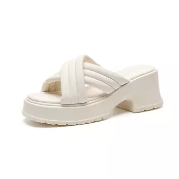 Шлепанцы женские Foxer, бежевый