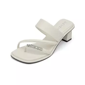 Шлепанцы женские Gemeiq, серебряный