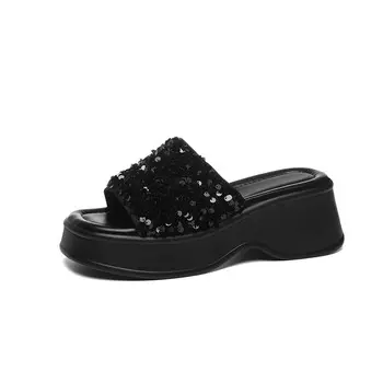 Шлепанцы женские Golden Silk Rabbit, черный