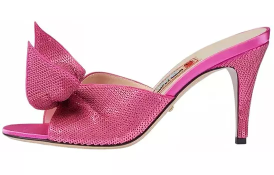 Шлепанцы женские Gucci, фуксия