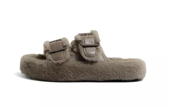 Шлепанцы женские хаки Huanqiu