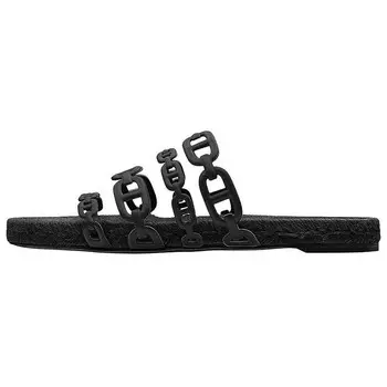 Шлепанцы женские Hermes Ancone, черный