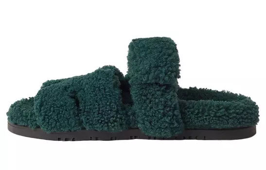 Шлепанцы женские Herms Chypre, черный