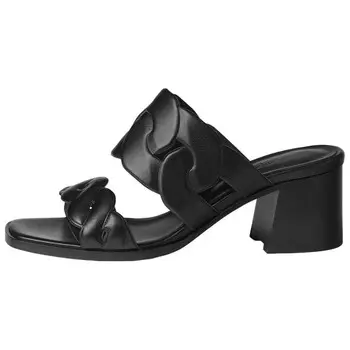 Шлепанцы женские Herms Gaby, черный