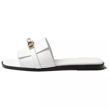 Шлепанцы женские Herms Giulia, белый