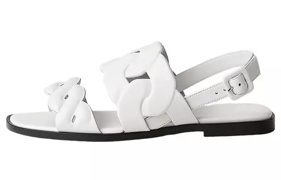 Шлепанцы женские Herms Grace, белый