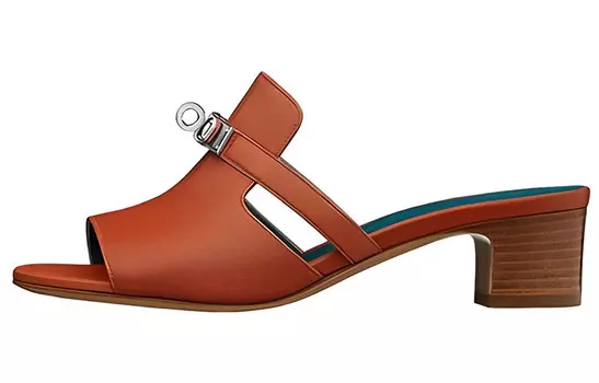 Шлепанцы женские Herms, красный