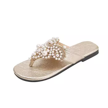 Шлепанцы женские Imono, золотой