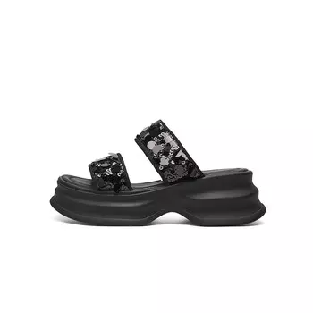 Шлепанцы женские Jin Baichuan, черный