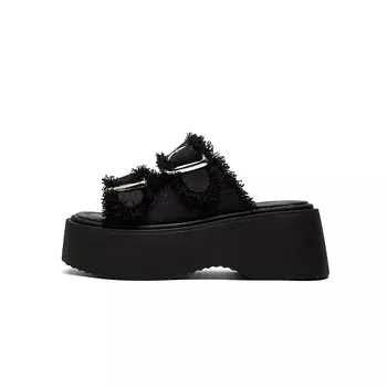 Шлепанцы женские Jin Baichuan, черный