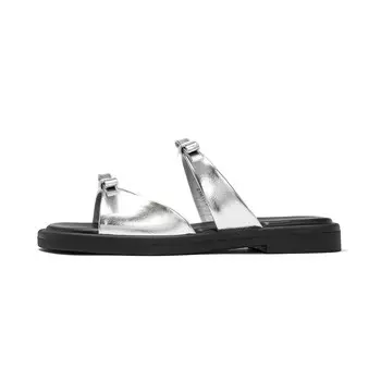 Шлепанцы женские Josiny, серебряный