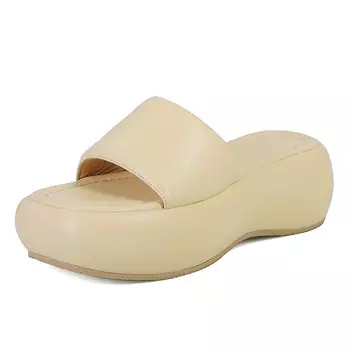 Шлепанцы женские Kemeilian, бежевый