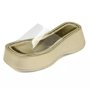 Шлепанцы женские Kemeilian, серебряный