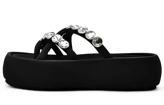 Шлепанцы женские Kmd, черный