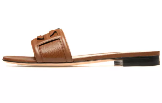 Шлепанцы женские коричневые Bally