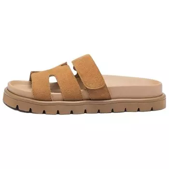 Шлепанцы женские коричневые Camel