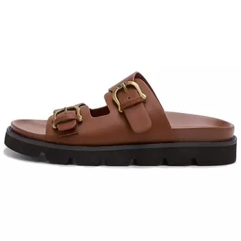 Шлепанцы женские коричневые Sam Edelman