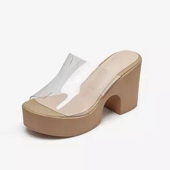 Шлепанцы женские коричневый Tataya