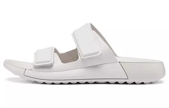 Шлепанцы женские лаймово-серые Ecco