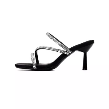 Шлепанцы женские Lesele, серебряный