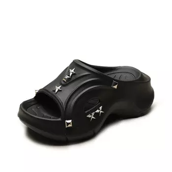 Шлепанцы женские Lianghuo, цвет Beige stars