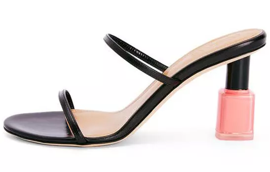 Шлепанцы женские Loewe, черно-бежевый