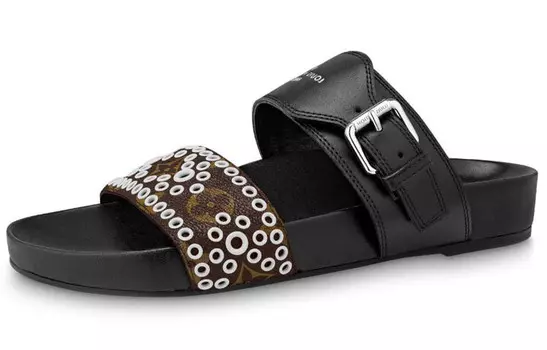 Шлепанцы женские Louis Vuitton, черный