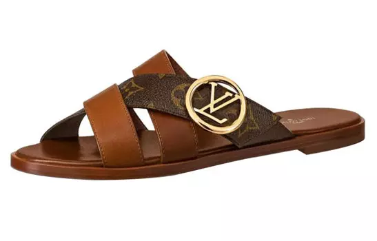 Шлепанцы женские Louis Vuitton LV Horizon, коричневый