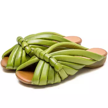 Шлепанцы женские Mata, зеленый