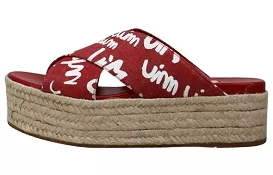 Шлепанцы женские Miu Miu, красный