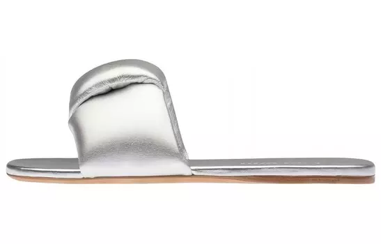 Шлепанцы женские Miu Miu, серебряный