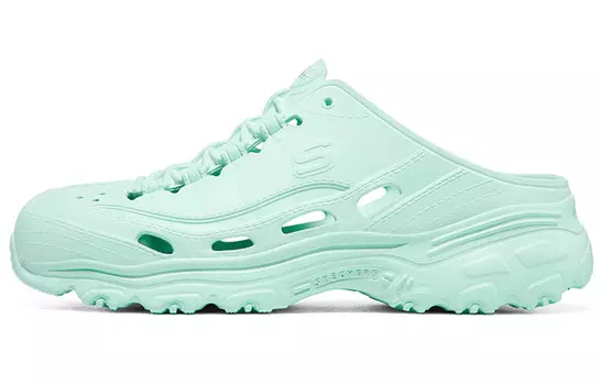 Шлепанцы женские мятные Skechers
