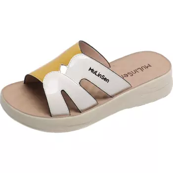 Шлепанцы женские Mulinsen, бежевый/желтый