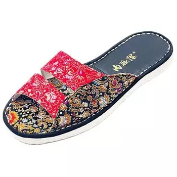 Шлепанцы женские Neiliansheng, черный/красный