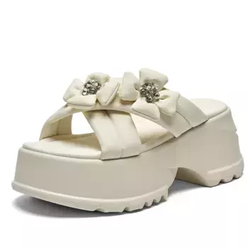 Шлепанцы женские Nrdrofficial, бежевый